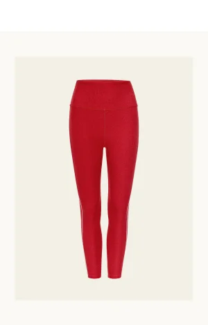 Spacedye Ready Midi Legging in Holly Red Heather