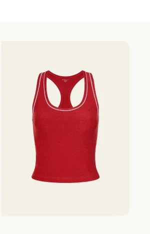 Spacedye Ready Tank in Holly Red Heather