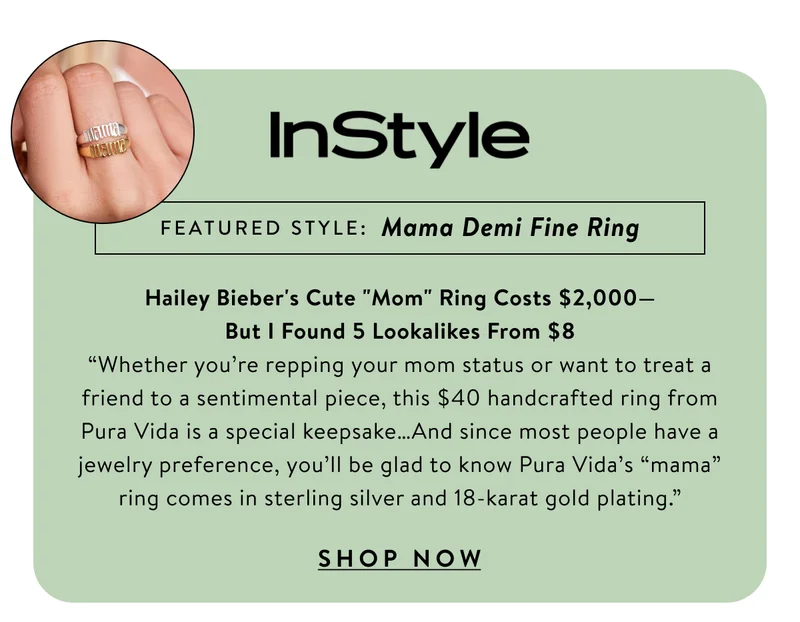 Mama Demi Fine Ring