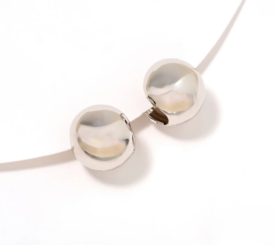 David Markstein Bronze Bold Debut Huggie Earrings