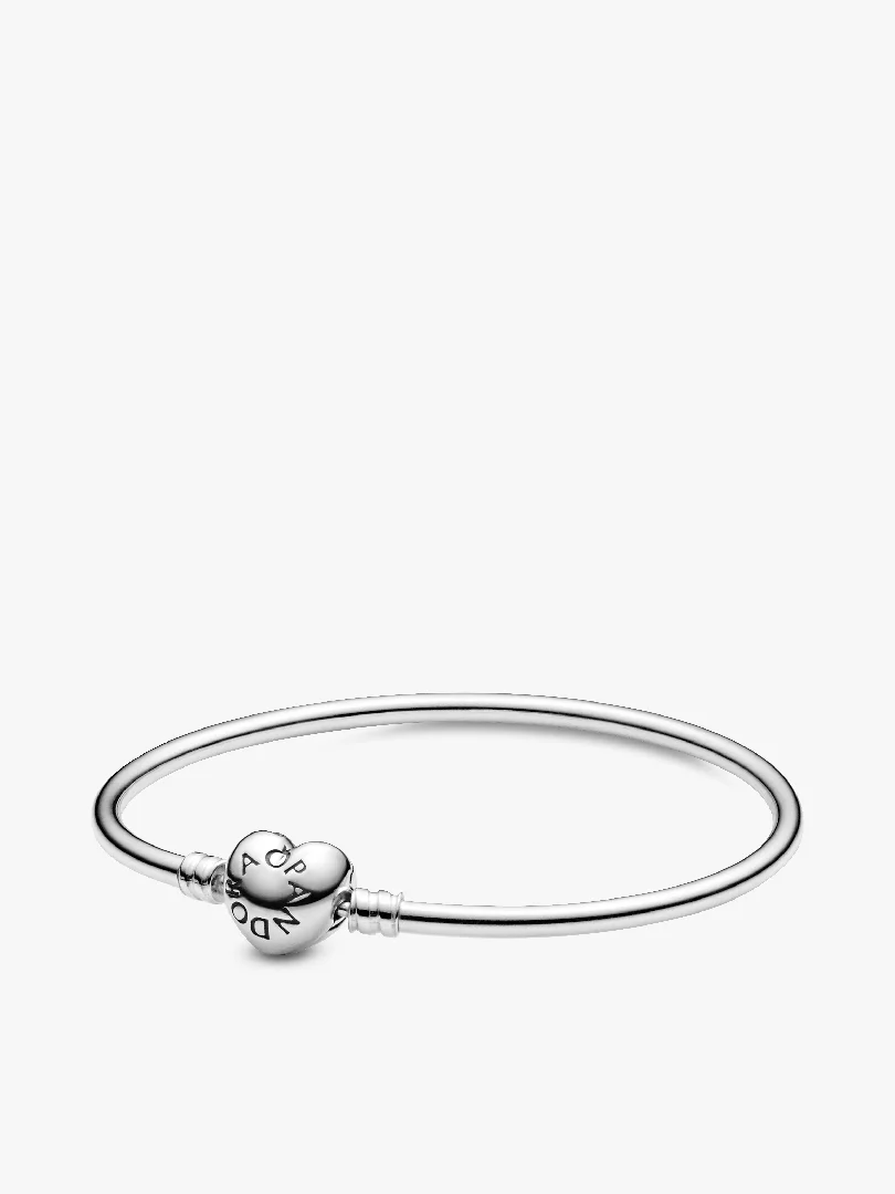 Pandora Moments Heart Clasp Bangle Pandora Moments Heart Clasp Bangle