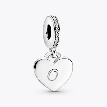 Engraved Charm Letter O Engraved Charm Letter O