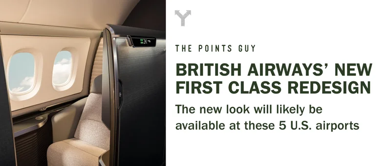 British Airways' new first class revealed