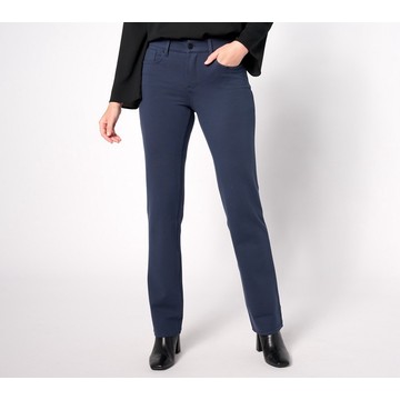 NYDJ Marilyn Straight Ponte Pants- Oxford Navy