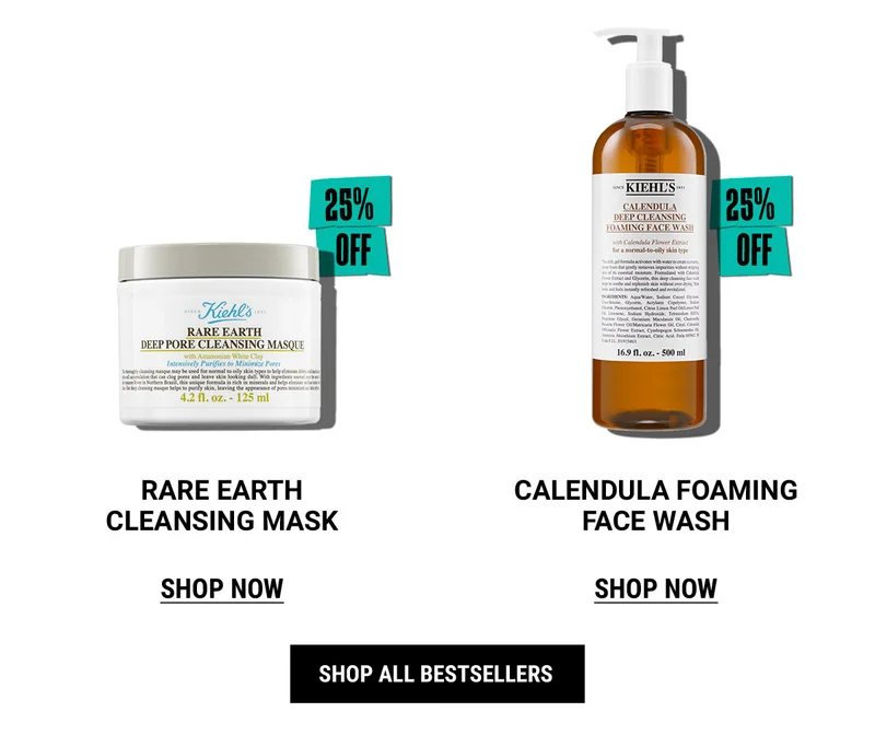 Rare Earth Mask, Calendula Face Wash