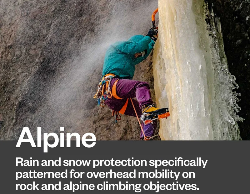 Alt: A person ice climbing on an ice waterfall.