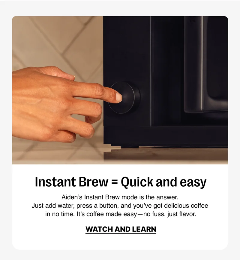 Instant Brew = Quick and easy - Watch and Learn