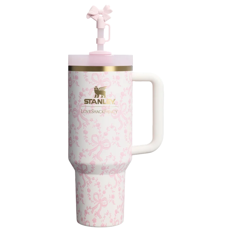 Image of Stanley 1913 x LoveShackFancy Holiday Quencher® H2.0  FlowState™ Tumbler | 40 OZ