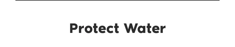 Protect Water.