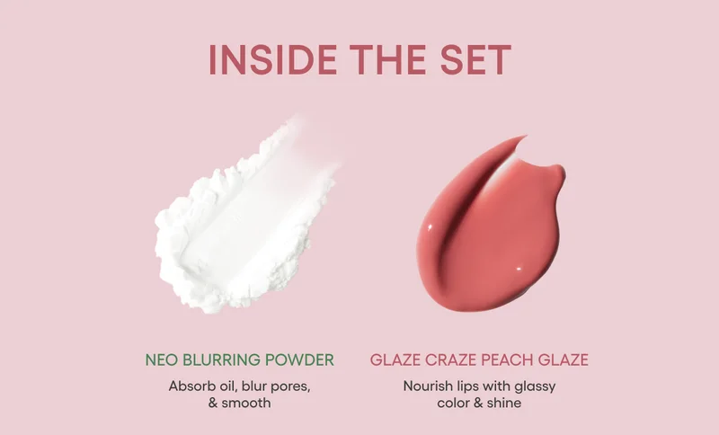 BLURRED SKIN, GLOWLY LIPS SET