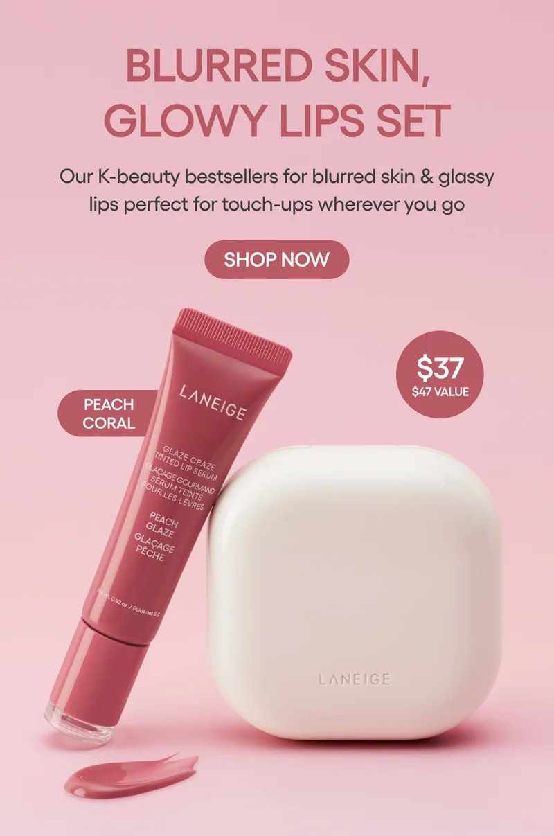 BLURRED SKIN, GLOWLY LIPS SET