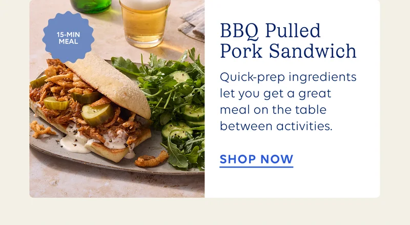 BBQ Pulled Pork Sandwich | Add gto Cart