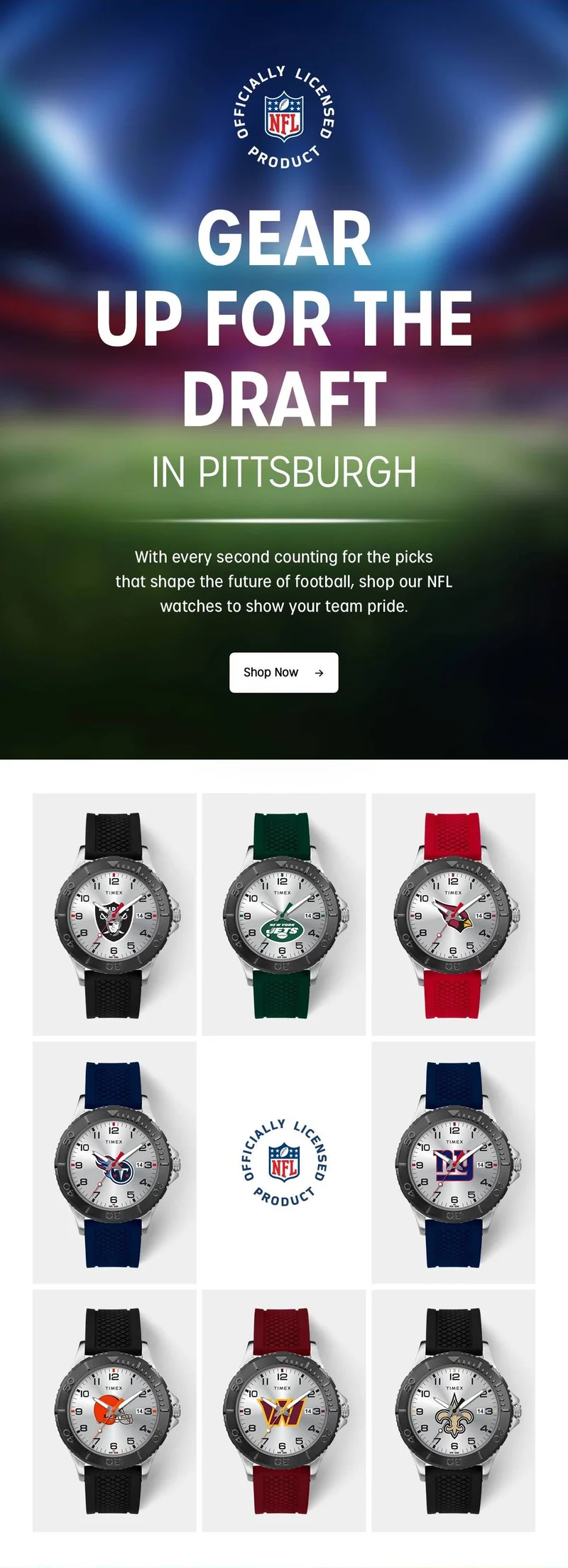 Shop Now (NFL Draft In Pittsburgh) - Timex