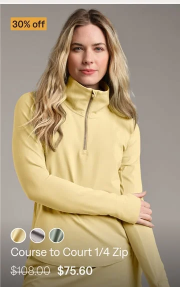 Course to Court 1/4 Zip