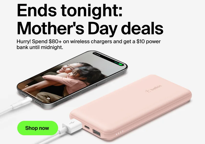 This fave 10K power bank is just $10 with an $80+ purchase.*