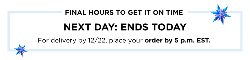 FINAL HOURS TO GET IT ON TIME