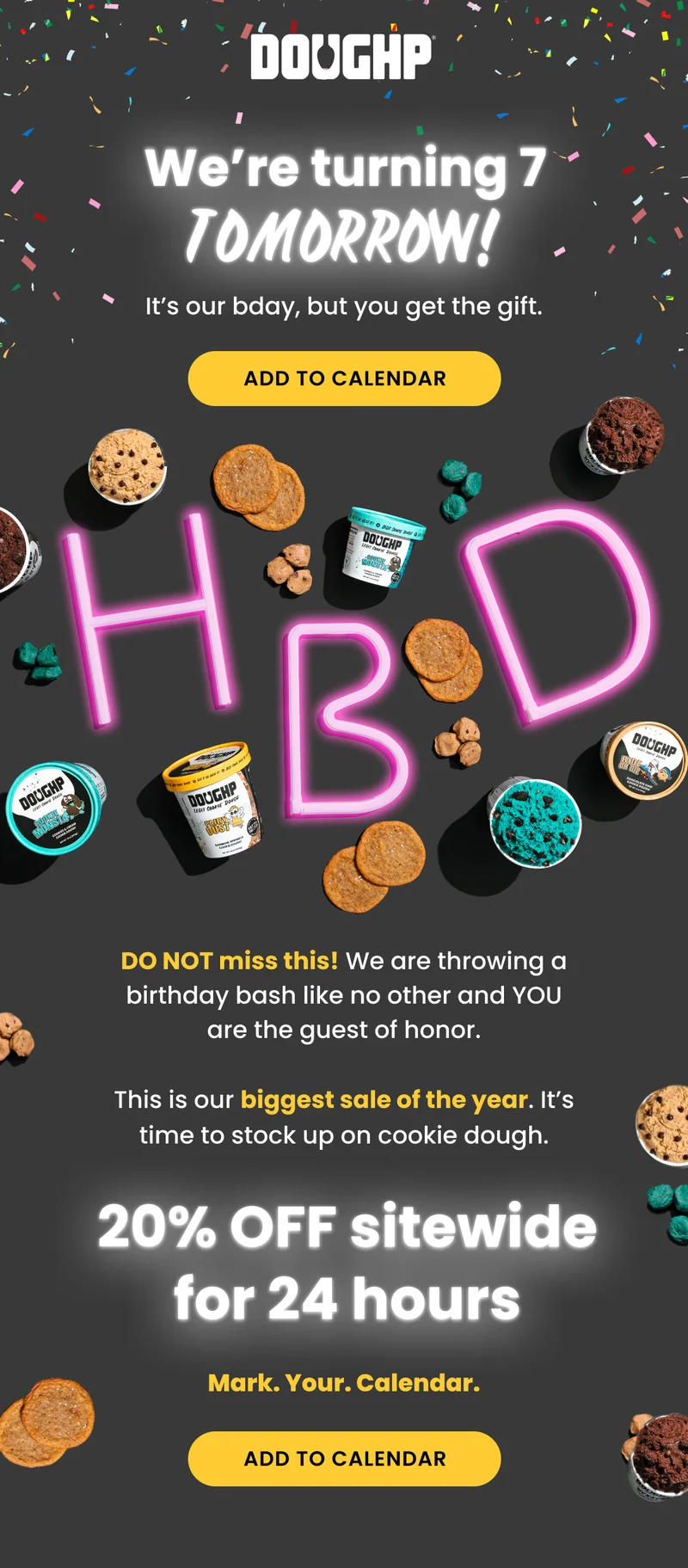 Edible Cookie Dough Birthday Sale Coming Soon