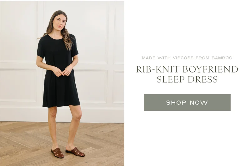 Shop The Rib-Knit Boyfriend Sleep Dress