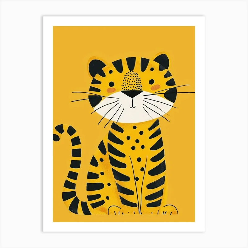 Image of Yellow Bengal Tiger 2 Art Print