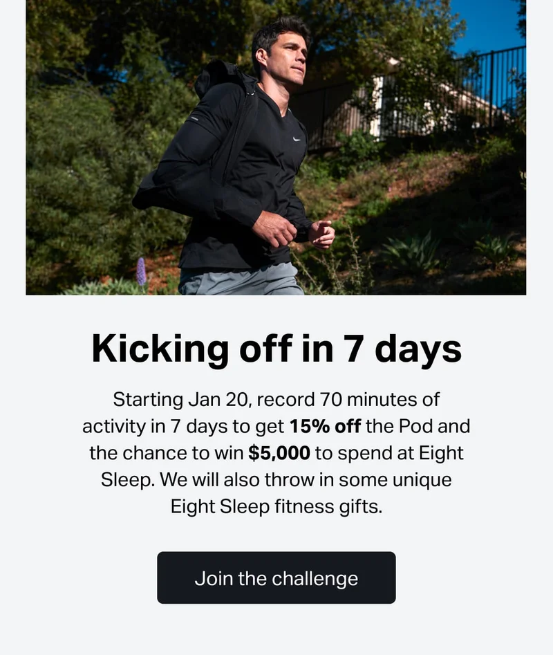 Kicking off in 7 days.