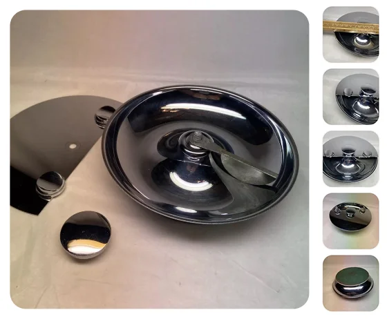 5. Vintage Chrome Spinning Ashtray