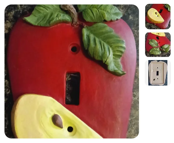 6. Red Apple Light Switch Cover
