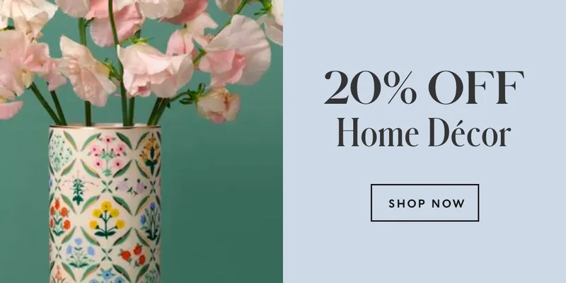 20% Off Home Decor