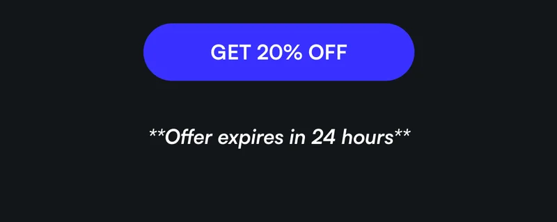 [ GET 20% OFF ]  **Offer expires in 24 hours**