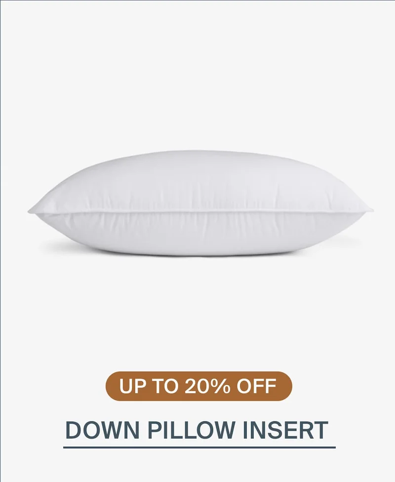 Down pillow insert