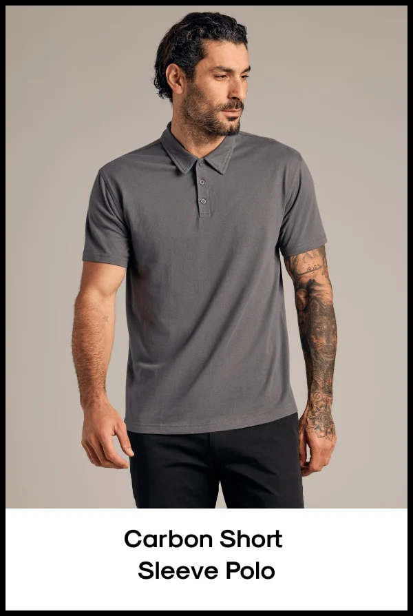 Carbon Short  Sleeve Polo