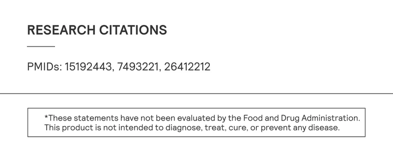 These statements have not been evaluated by the Food and Drug Administratoin. This product is not intended to diagnose, treat, cure, or prevent any disease.