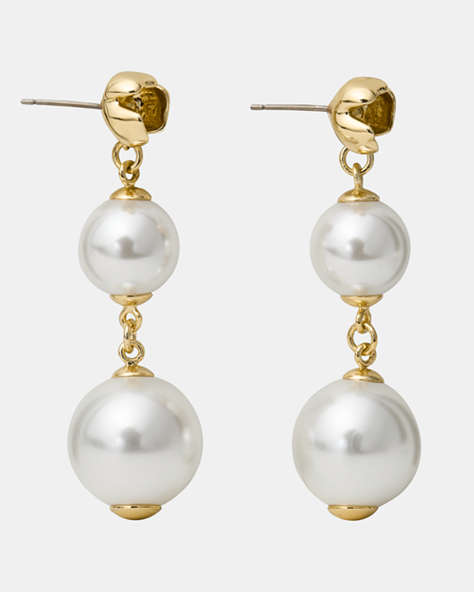 Golden Bloom Linear Earrings