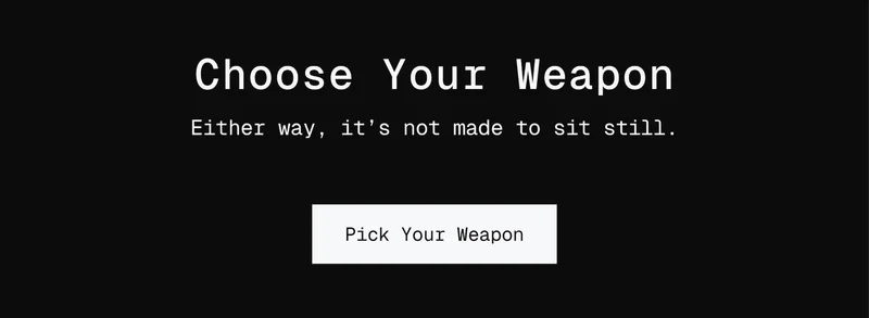 Choose Your Weapon Regular: clean and classic. Boxy: cropped, oversized, all edge.  Either way, it’s not made to sit still.
