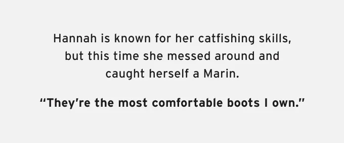 Hannah Barron catches a Marin