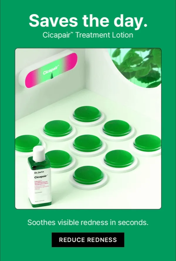 Calling all sensitive skin types. Get 3 free Cicapair full sizes with orders $65+.