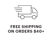 free shipping on orders $40+