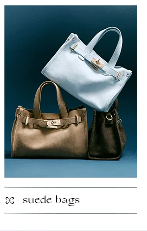 suede bags