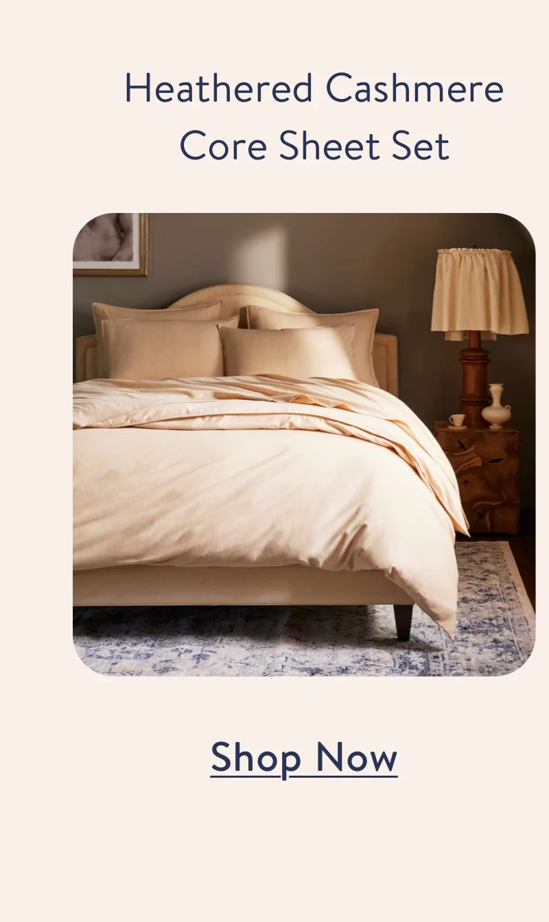 Heathered Cashmere Core Sheet Set