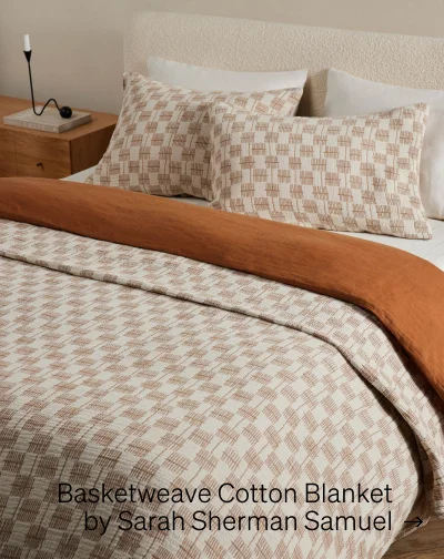 Shop Basketweave Cotton Blanket