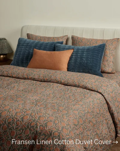 Shop Fransen Linen Cotton Duvet Cover