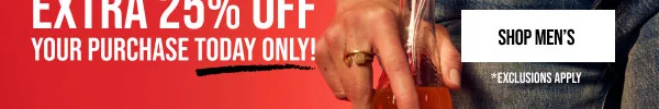 Extra 25% off Shop Men's