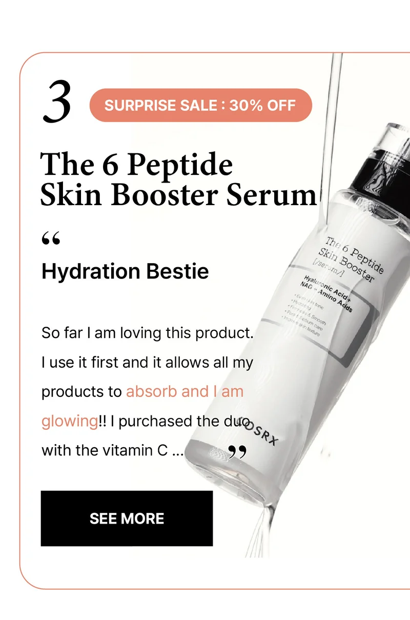 3. [30% OFF, ends 1/31 PST] The 6 Peptide Skin Booster Serum "Hydration Bestie"  SEE MORE →