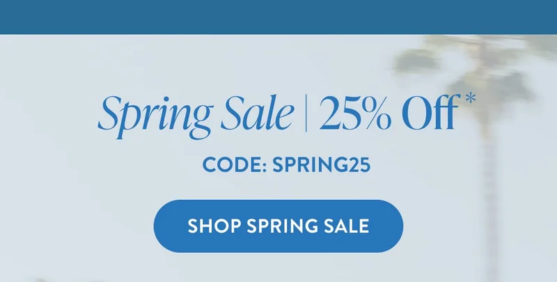 Spring Sale | 25% Off With Code: SPRING25