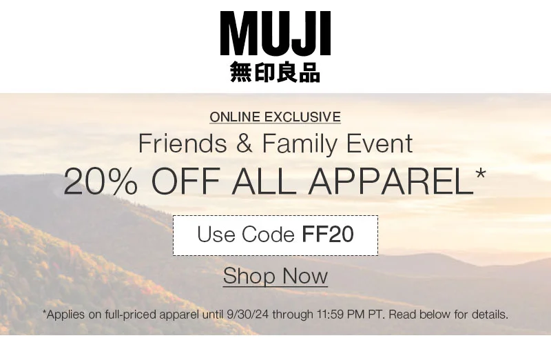 Shop 20% Off Apparel With Code FF20