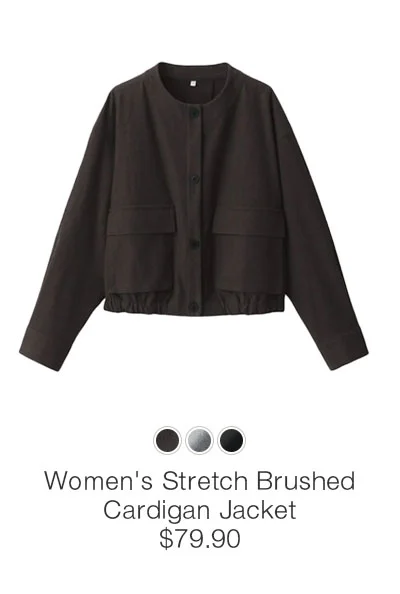 Shop Women's Stretch Brushed Cardigan Jacket