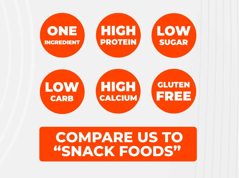 Moon Cheese | Compare us to "Snack Foods"
