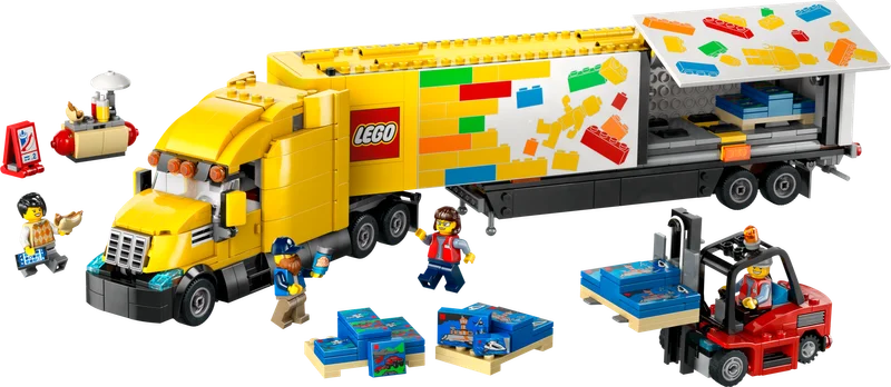 Yellow Delivery Truck