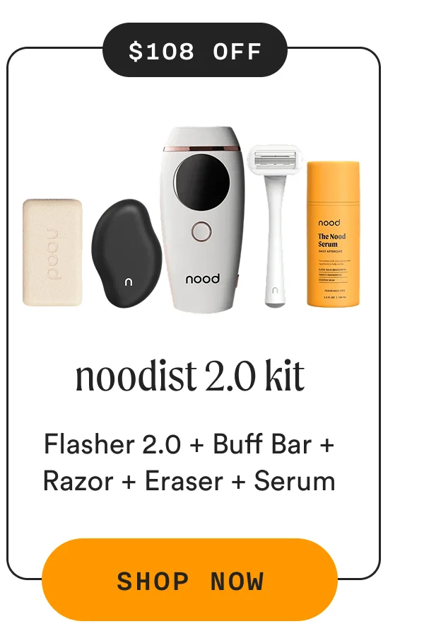 Noodist 2.0 Kit - ($108 Off) - Flasher 2.0 + Buff Bar + Razor + Eraser + Serum - SHOP NOW
