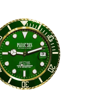 ANYTIME CLOCK - GOLD / GREEN
