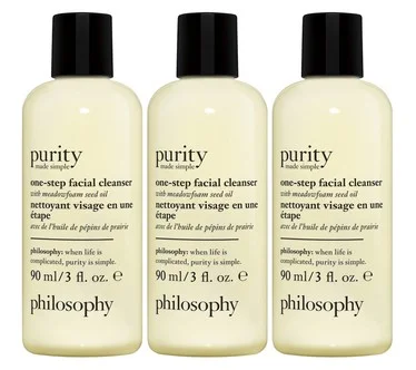 philosophy 3 oz . purity facial cleanser trave l stock up